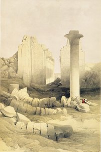 Dromos eli Amunin suuren temppelin keskussali, Karnak, Egyptistä ja Nubiasta, Vol.2