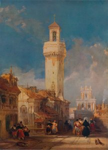San Nicolás de la Villan kirkon torni, Córdoba, 1834 tekijältä David Roberts