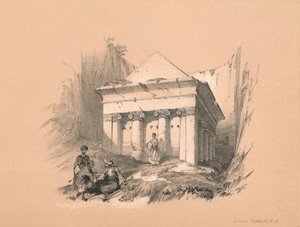 Sakarjan hauta, 1855 tekijältä David Roberts