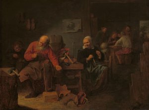 Suutarin myymälän sisustus tekijältä David Ryckaert (III)