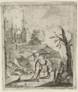 Maisema ennustajan kanssa tekijältä David Teniers (II)