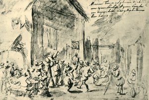 Country dance, 1600-luvun puoliväli, loppu, 1943. tekijältä David Teniers the Younger