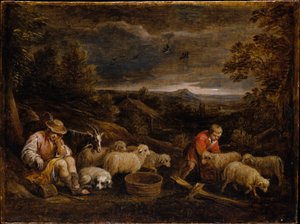 Paimenet ja lampaat tekijältä David Teniers the Younger