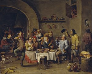 Papukuningas Papukuninkaan juhla tekijältä David Teniers the Younger