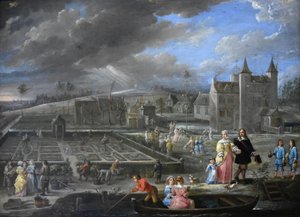 Neljä vuodenaikaa (kevät) tekijältä David Teniers the Younger