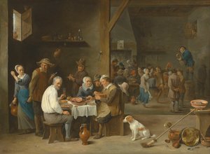 Kinkkuillallinen tekijältä David Teniers the Younger