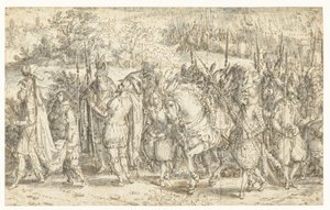 Quintus Fabius Maximus tapaa poikansa jalan Quintus Fabius Maximus Cunctator menee jalkaan tapaamaan poikaansa