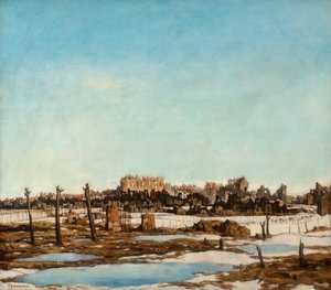 Bailleul, n. 1918 (öljy kankaalle) tekijältä David Young Cameron