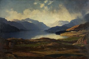 Loch Lomond (öljy kankaalle) tekijältä David Young Cameron