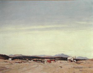 The Distant Hills (öljy kankaalle) tekijältä David Young Cameron