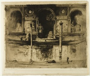 Palace Doorway, kilpi 22 Pohjois-Italiasta tekijältä David Young Cameron