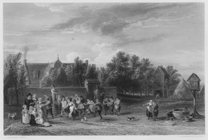 The Village Fete, kuvasta Royal Collectionissa (kaiverrus)