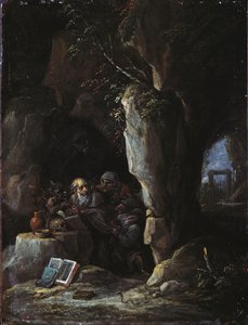 Pyhän Antoniuksen kiusaus tekijältä David Teniers the Younger