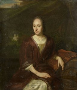 Muotokuva Margaret Nelisistä (1652-17050, Casparus Commelinin toinen vaimo). tekijältä David van der Plas