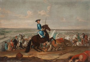 Le roi Charles XII (Carl de Suede) (1682-1718) Narvan taistelussa