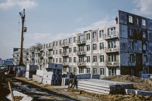 Neuvostoliitto, Bratsk, Irkutsk, Rakenteilla olevat uudet asunnot työläisiä varten