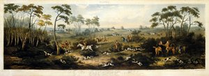 Foxhunting, levy 1, kaiverrus Thomas Sutherland (1785-1838) 1817 (väri litho)