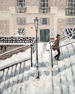 Montmartren lumi, 2018 (akryyli kankaalle)