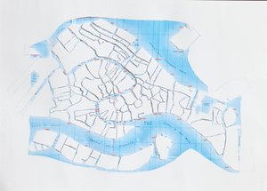 Venice Liquid Streets, 2008 (paperileikattu kollaasi)