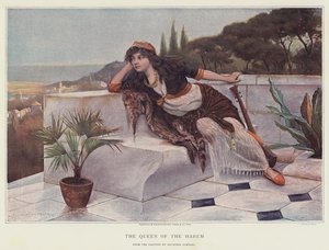 Haaremin kuningatar (chromolitho)