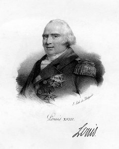 Ludvig XVIII, Ranskan kuningas, 1800-luku.