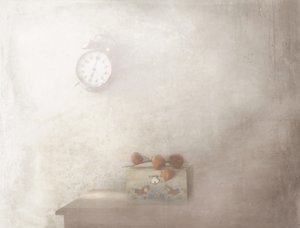 Vintage-kellon asetelma