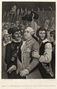 Ludvig XVI, jota väkijoukko uhkasi vierailullaan Tuileries