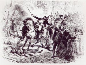 2. toukokuuta 1808, kapina Madridissa, M. de Norvinsin kirjasta "Histoire de Napoleon", 1839