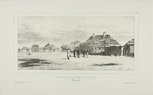 Karanteenikenraalin piha, Skoulani, Bessarabia tekijältä Denis Auguste Marie Raffet
