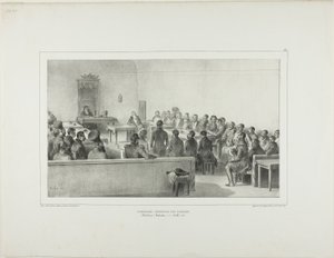 Bojardien yleiskokous, Bukarest, Valakia, 15. heinäkuuta 1837. tekijältä Denis Auguste Marie Raffet
