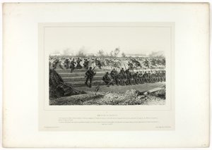 Kevyt jalkaväen väijytys, elokuvasta Memories of Italy: Rome Expedition tekijältä Denis Auguste Marie Raffet