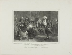 Pieni aristokraattinen klubi, 28. heinäkuuta 1830 tekijältä Denis Auguste Marie Raffet