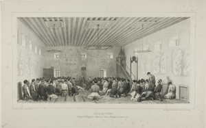 Rukoilevia tataareja, Istrimdjami-Kara-sou-Bazar, Krim, 19. lokakuuta 1837. tekijältä Denis Auguste Marie Raffet
