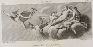 Denis-Sébastien Leroy, Antoine-Claude-François Villerey ja Chataigner - Merkurius ja rakkaus, Eustache Le Sueurin mukaan - 1802-1815 tekijältä Denis Sebastien Leroy