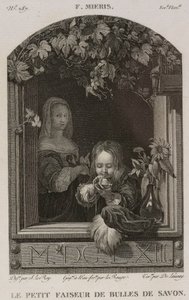 Denis-Sébastien Leroy, Lerouge ja De Launay - Pieni saippuakuplanvalmistaja, Frans van Mieris vanhemman mukaan - 1802-1815 tekijältä Denis Sebastien Leroy