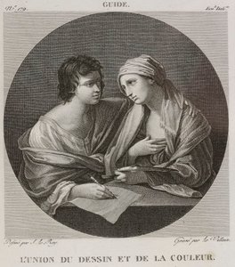 Denis-Sébastien Leroy ja Le Villain - Piirroksen ja värin liitto, Guido Renin mukaan - 1802-1815 tekijältä Denis Sebastien Leroy