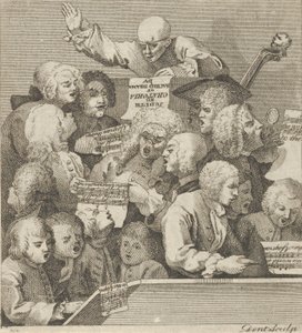 Laulijoiden kuoro, n. 1800.