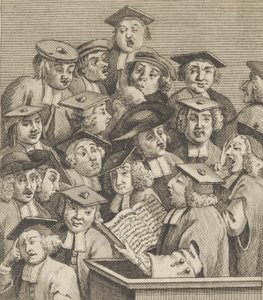 Estudiosos en una conferència, ca. 1800. finlandès
