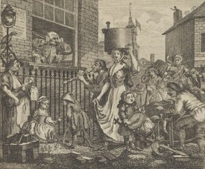 Raivostunut muusikko, n. 1800.