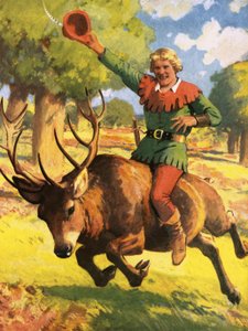 Robin Hood hirven selässä