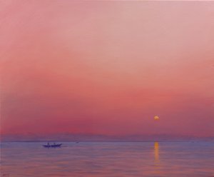 Pink Dawn on the Ganges