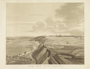 Näkymä maisemaan Nijmegenin kaakkoon Kaakkoon (otsikko esineessä) Nähtävyydet ympäri Nijmegenin kaupunkia (sarjan nimi) Gelderschin panoraama tai pyöreä näkymä elämästä piirrettynä Nymegenin Belvederelle (sarjan nimi)