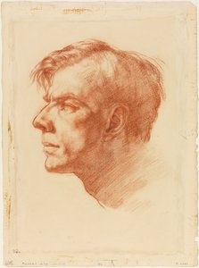 John Fothergillin muotokuva, noin 1907 (sanguine paperille). tekijältä Derwent Lees
