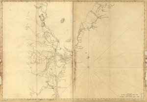 (Uuden Englannin rannikko Cape Elizabethista, Me. Newburyportiin, Massachusetts. LOC 77693969 tekijältä Joseph F. W. Des Barres