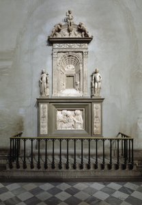 Desiderio da Settignanon (n. 1430-1464) marmoritabernaakkeli (Sakramenttialttari, marmoritabernaakkeli) 1461 Firenze, San Lorenzon kirkko (pyhän Laurentiuksen kirkko) Italia