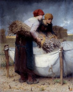 Unikonpoimijat Desire Laugeen (1823-1896) maalaus 1882 su. 0,73x0,95 m Rouen, Musee des Beaux Arts tekijältä Desire Francois Laugee