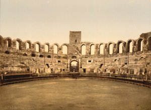 Arena, Arles, Ranska, Photochrome Print, noin 1900 tekijältä Detroit Publishing Co.