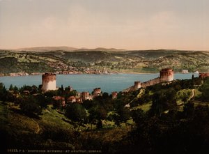 Bosphorus, Rumeli ja Anadali-Hissar, n. 1890-1900 (valokuvatulostus) tekijältä Detroit Publishing Co.