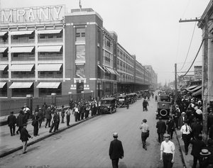 Kello neljän vuoro, Ford Motor Company, Detroit tekijältä Detroit Publishing Co.