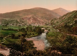 Aberglasynista, Beddgelertistä, Wales, noin 1890-1900 (valokuvakromipaino). tekijältä Detroit Publishing Co.
